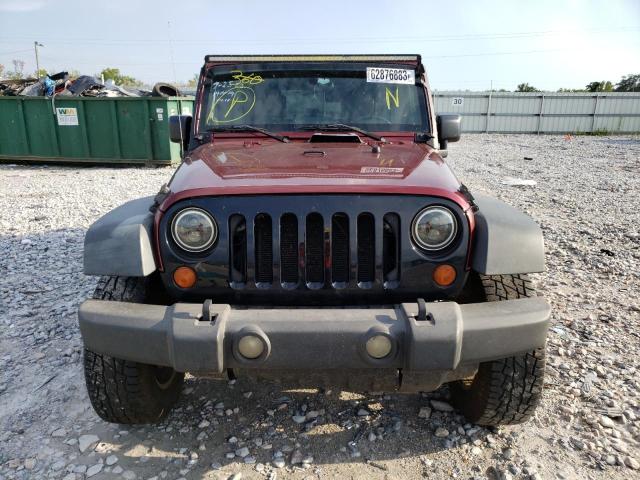 1J4GB59167L203558 - 2007 JEEP WRANGLER SAHARA BURGUNDY photo 5