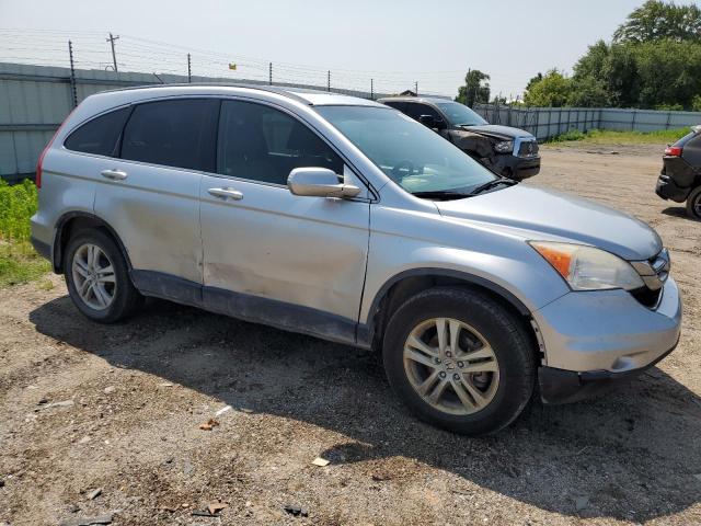 JHLRE4H7XAC000253 - 2010 HONDA CR-V EXL SILVER photo 4