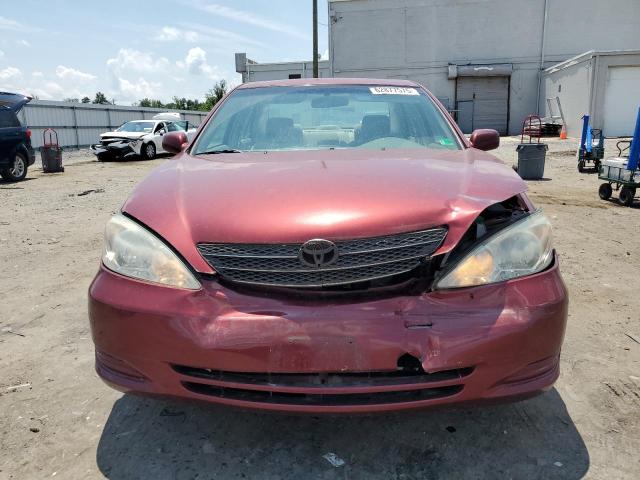 4T1BF30K94U075557 - 2004 TOYOTA CAMRY LE BURGUNDY photo 5
