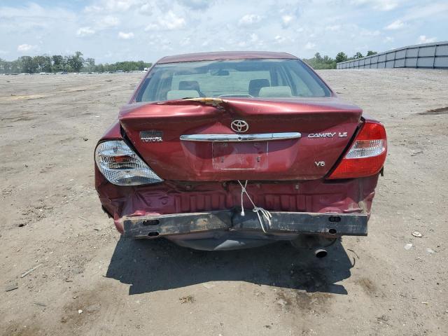 4T1BF30K94U075557 - 2004 TOYOTA CAMRY LE BURGUNDY photo 6
