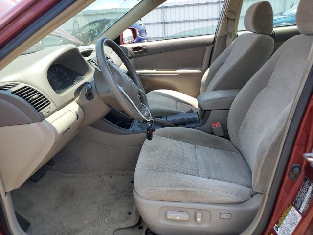 4T1BF30K94U075557 - 2004 TOYOTA CAMRY LE BURGUNDY photo 7
