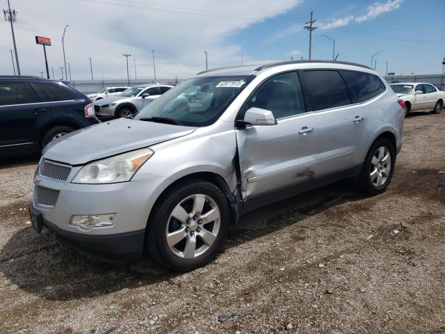 1GNKVLED2CJ331305 - 2012 CHEVROLET TRAVERSE LTZ SILVER photo 1