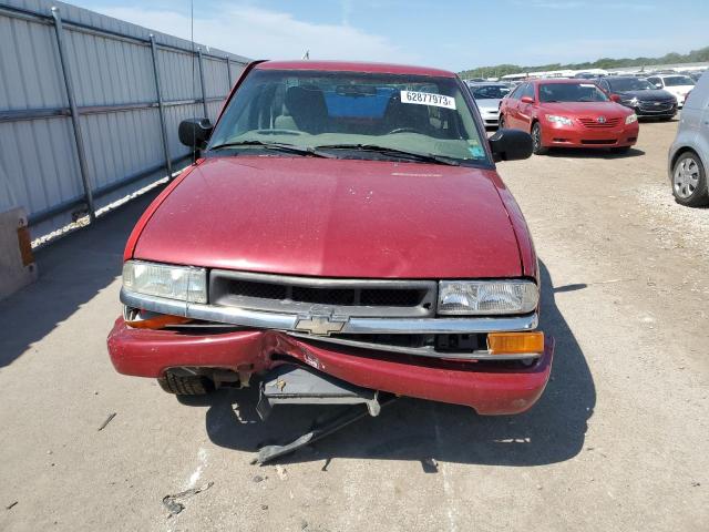 1GCCS14H338121138 - 2003 CHEVROLET S TRUCK S10 BURGUNDY photo 5