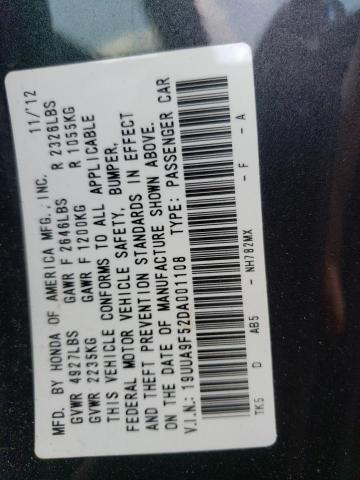 19UUA9F52DA001108 - 2013 ACURA TL TECH GRAY photo 12