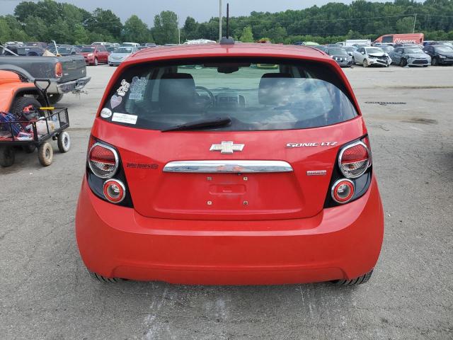 1G1JE6SB6F4105031 - 2015 CHEVROLET SONIC LTZ RED photo 6