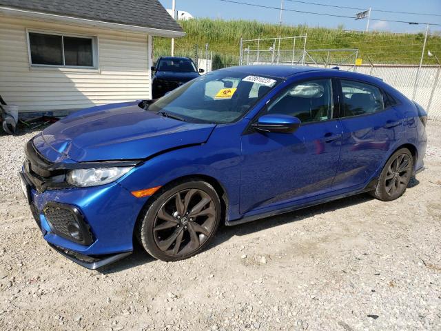 SHHFK7H45JU237735 - 2018 HONDA CIVIC SPORT 蓝色 照片 1