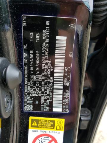 5TDKKRFH4GS149698 - 2016 TOYOTA HIGHLANDER XLE 黑色 照片 13