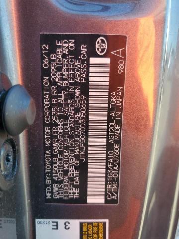 JTKJF5C70D3050659 - 2013 TOYOTA SCION TC 灰色 照片 12