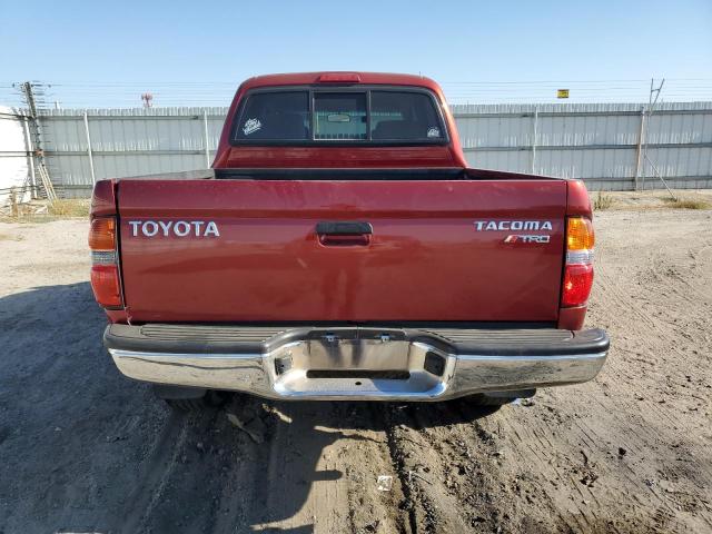5TEGN92N02Z107002 - 2002 TOYOTA TACOMA DOUBLE CAB PRERUNNER RED photo 6