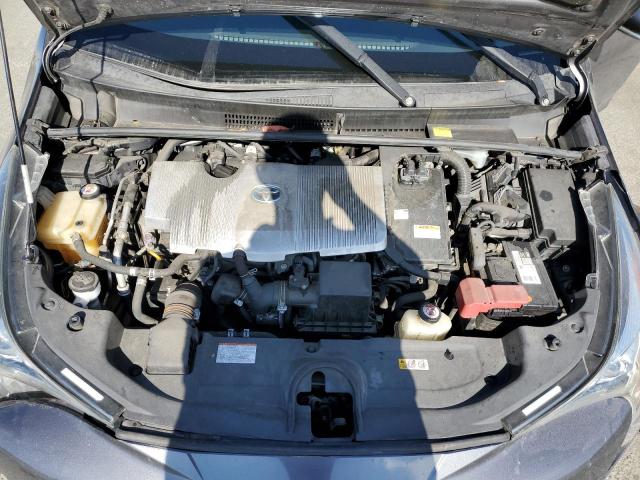 JTDKBRFU2H3558265 - 2017 TOYOTA PRIUS CHARCOAL photo 11