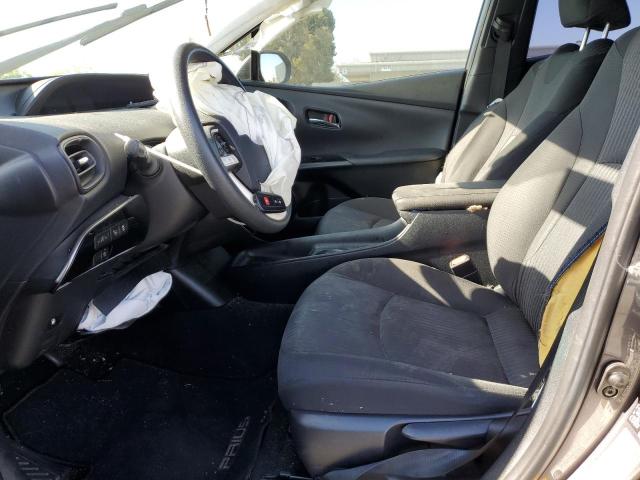 JTDKBRFU2H3558265 - 2017 TOYOTA PRIUS CHARCOAL photo 7