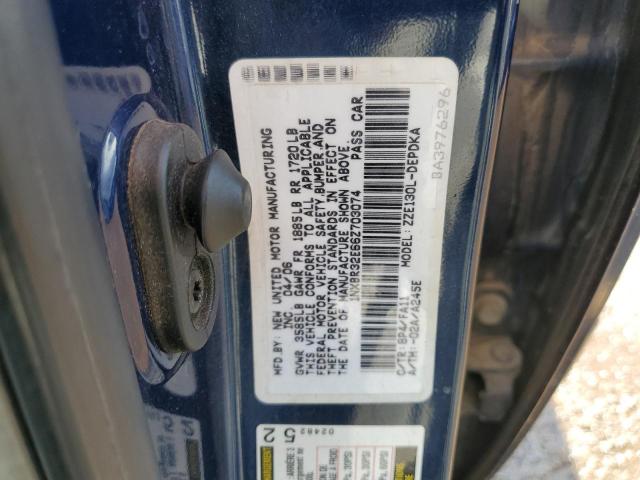 1NXBR32E66Z703074 - 2006 TOYOTA COROLLA CE BLUE photo 12