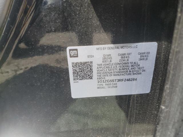 1G1ZG5ST3RF248284 - 2024 CHEVROLET MALIBU RS 黑色 照片 12