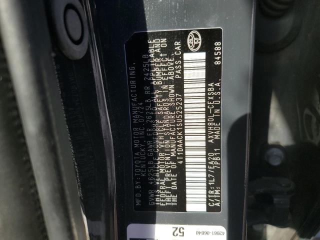 4T1DAACK1SU525237 - 2025 TOYOTA CAMRY XSE GRAY photo 12