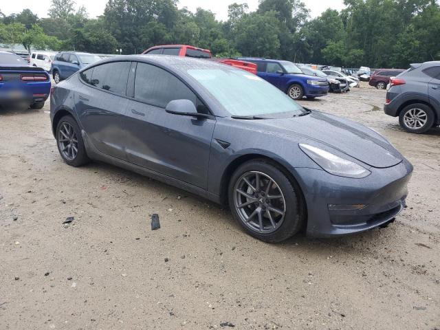 5YJ3E1EB0NF308390 - 2022 TESLA MODEL 3 灰色 照片 4
