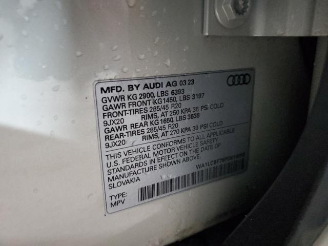 WA1LCBF79PD018093 - 2023 AUDI Q7 PREMIUM PLUS Krem fotoğraf 14