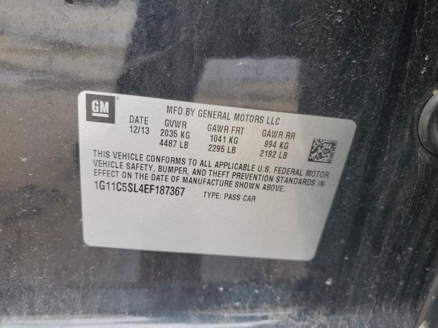 1G11C5SL4EF187367 - 2014 CHEVROLET MALIBU 1LT CHARCOAL photo 13