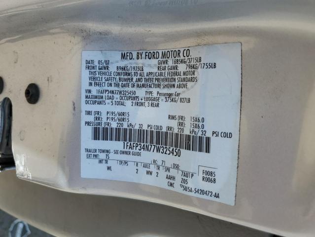 1FAFP34N77W325450 - 2007 FORD FOCUS ZX4 SILVER photo 12