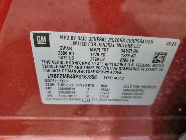 LRBFZMR48PD167866 - 2023 BUICK ENVISION PREFERRED RED photo 13