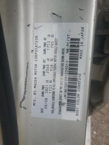 JM1BK32F091209011 - 2009 MAZDA 3 I GOLD photo 13