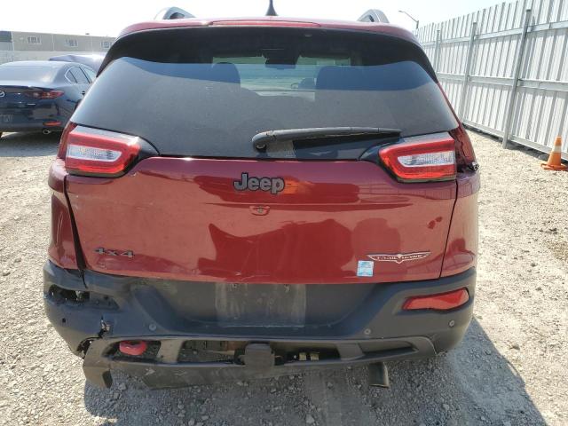 1C4PJMBS8GW172463 - 2016 JEEP CHEROKEE TRAILHAWK BURGUNDY photo 6