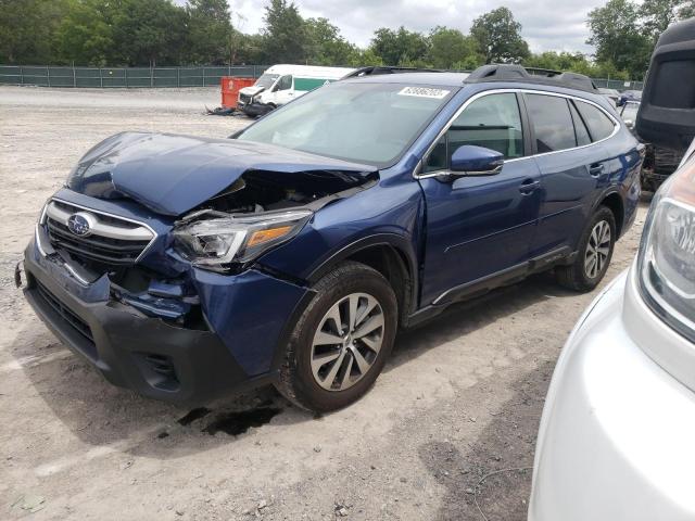 4S4BTADC9M3134418 - 2021 SUBARU OUTBACK PREMIUM BLUE photo 1