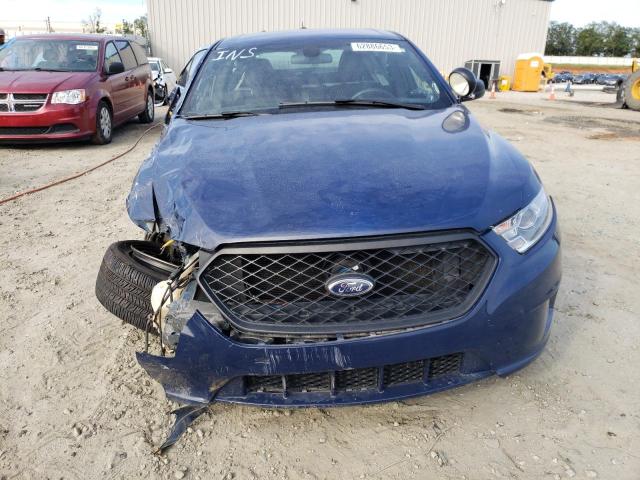 1FAHP2L80DG184788 - 2013 FORD TAURUS POLICE INTERCEPTOR BLUE photo 5