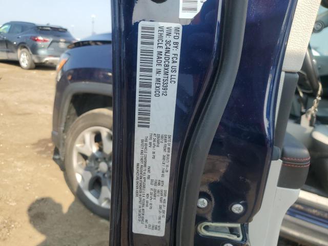 3C4NJDCBXMT533912 - 2021 JEEP COMPASS LIMITED ლურჯი ფოტო 13