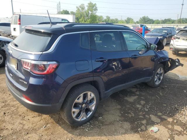 3C4NJDCBXMT533912 - 2021 JEEP COMPASS LIMITED ლურჯი ფოტო 3