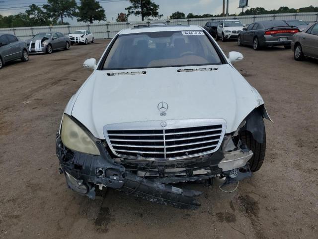 WDDNG71XX7A112062 - 2007 MERCEDES-BENZ S 550 WHITE photo 5