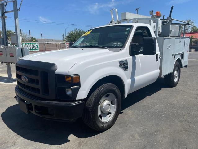 1FTWF30578EA26874 - 2008 FORD F350 SRW SUPER DUTY WHITE photo 2