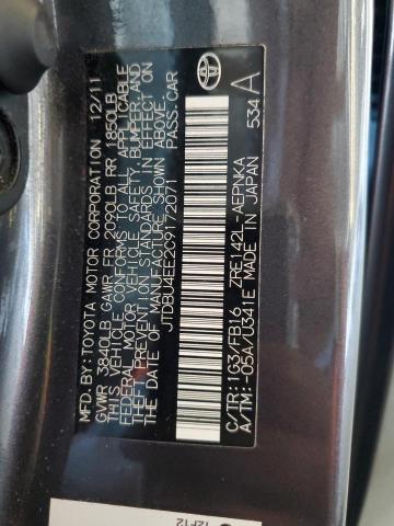 JTDBU4EE2C9172071 - 2012 TOYOTA COROLLA BASE Boz foto 13