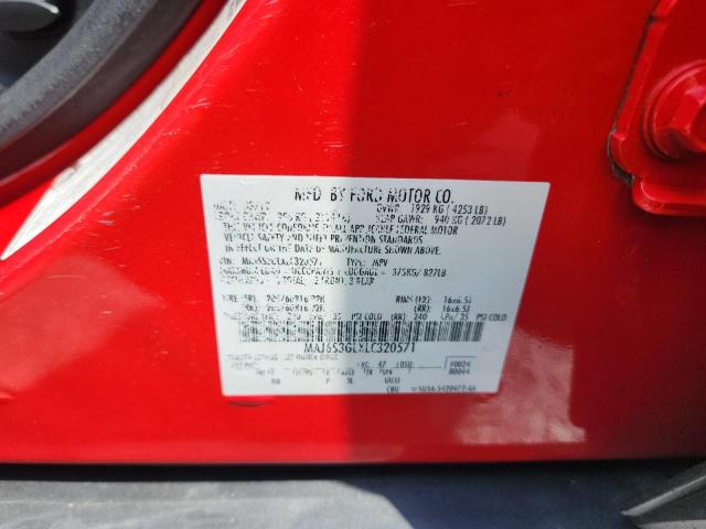 MAJ6S3GLXLC320571 - 2020 FORD ECOSPORT SE წითელი ფოტო 13