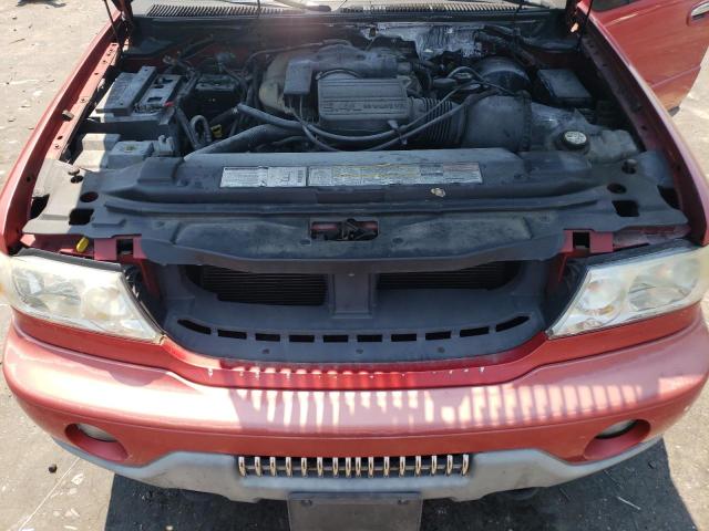 5LMFU28R82LJ08969 - 2002 LINCOLN NAVIGATOR წითელი ფოტო 12