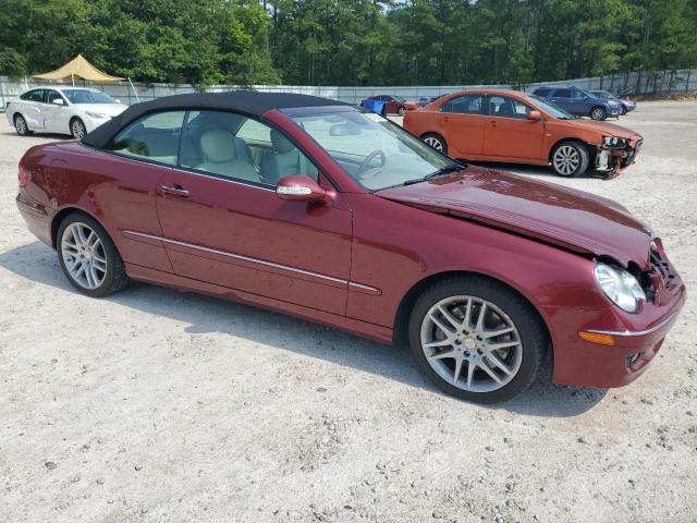 WDBTK56F38T097607 - 2008 MERCEDES-BENZ CLK 350 BURGUNDY photo 4