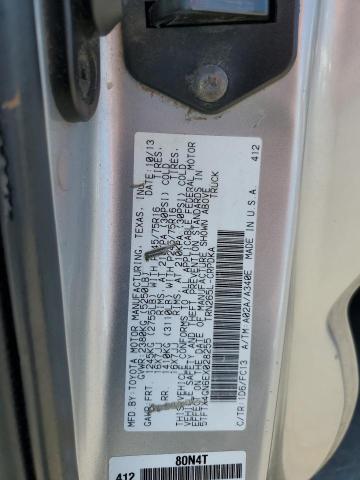 5TFTX4GN6EX028255 - 2014 TOYOTA TACOMA PRERUNNER ACCESS CAB SILVER photo 12