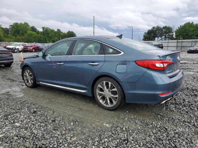 5NPE34AB7FH166922 - 2015 HYUNDAI SONATA SPORT BLUE photo 2