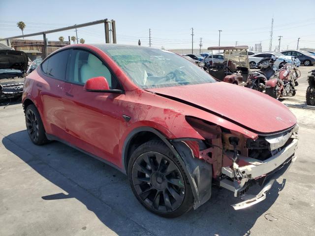 7SAYGDEE3PF629096 - 2023 TESLA MODEL Y RED photo 4