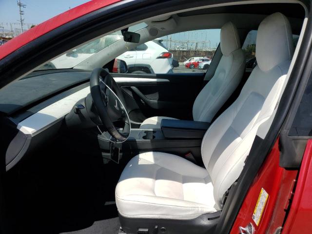 7SAYGDEE3PF629096 - 2023 TESLA MODEL Y RED photo 7