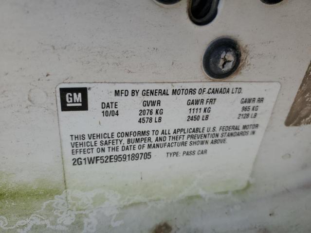 2G1WF52E959189705 - 2005 CHEVROLET IMPALA 白色 照片 23