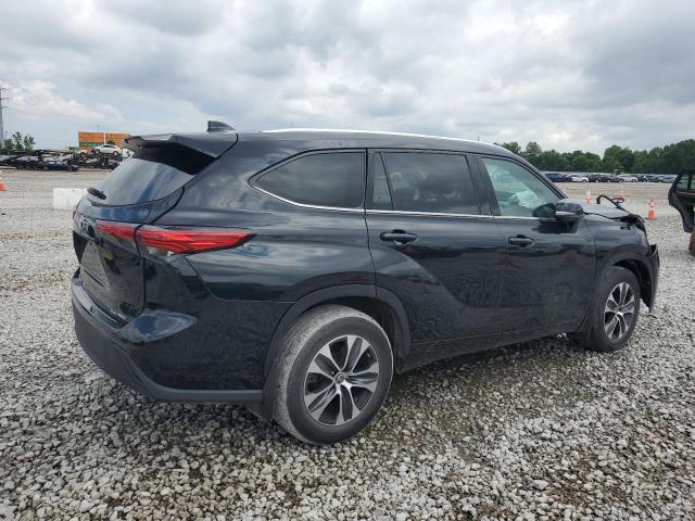 5TDGZRBHXMS073889 - 2021 TOYOTA HIGHLANDER XLE Schwarz Foto 3