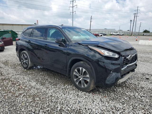 5TDGZRBHXMS073889 - 2021 TOYOTA HIGHLANDER XLE Schwarz Foto 4