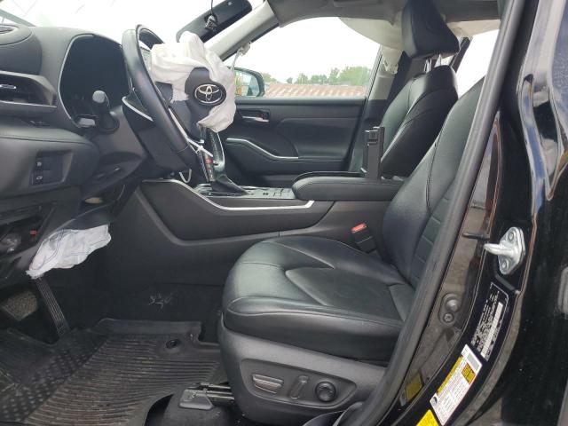 5TDGZRBHXMS073889 - 2021 TOYOTA HIGHLANDER XLE Schwarz Foto 7