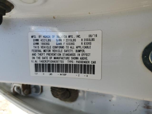 1HGCR2F50HA067755 - 2017 HONDA ACCORD SPORT 白色 照片 13