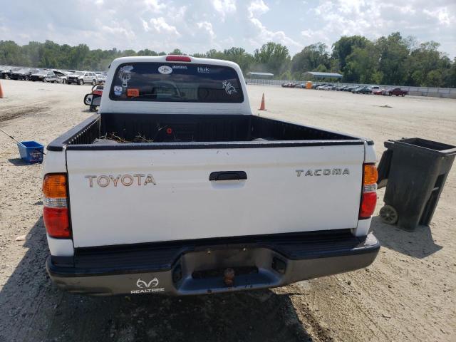 5TENL42N81Z847721 - 2001 TOYOTA TACOMA WHITE photo 6