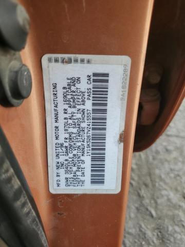 1Y1SK5267VZ415557 - 1997 GEO PRIZM BASE ORANGE photo 12