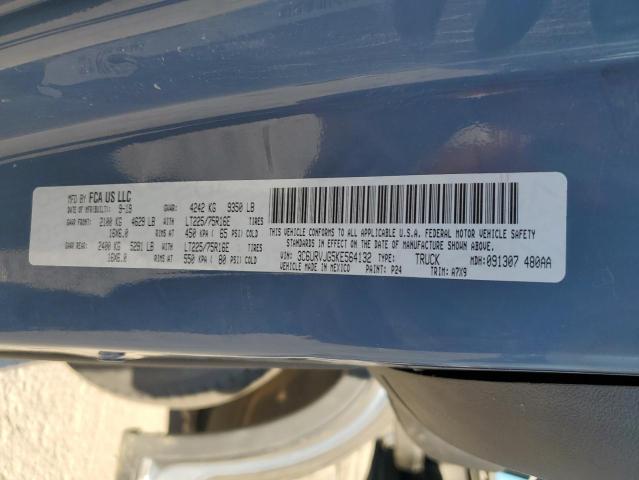 3C6URVJG5KE564132 - 2019 RAM PROMASTER 3500 HIGH ლურჯი ფოტო 13