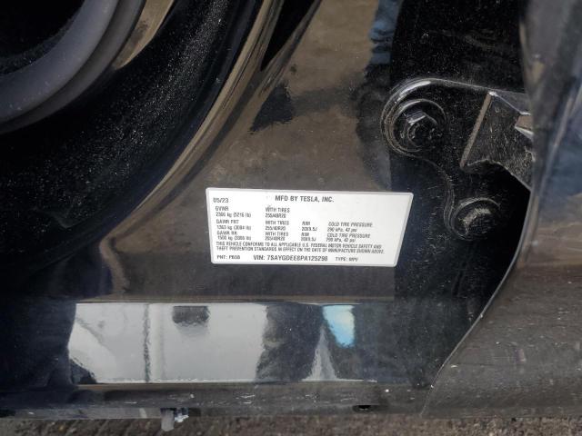 7SAYGDEE8PA125298 - 2023 TESLA MODEL Y შავი ფოტო 12