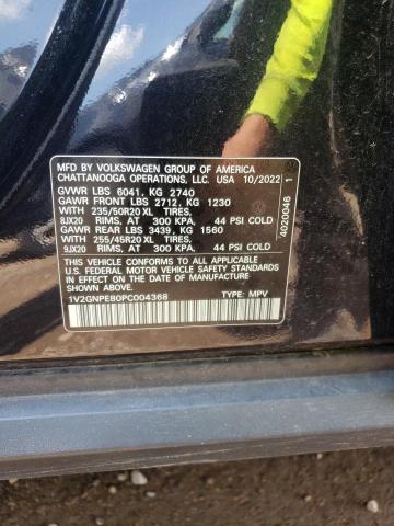 1V2GNPE80PC004368 - 2023 VOLKSWAGEN ID.4 PRO S 黑色 照片 13