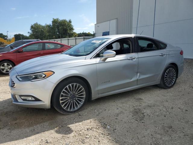 3FA6P0RU9JR259105 - 2018 FORD FUSION TITANIUM/PLATINUM HEV SILVER photo 1